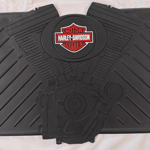 Harley Davidson Engine Rubber Utility Mat Work Garage 16.5” X 13" Collector 1999 - Picture 2 of 7