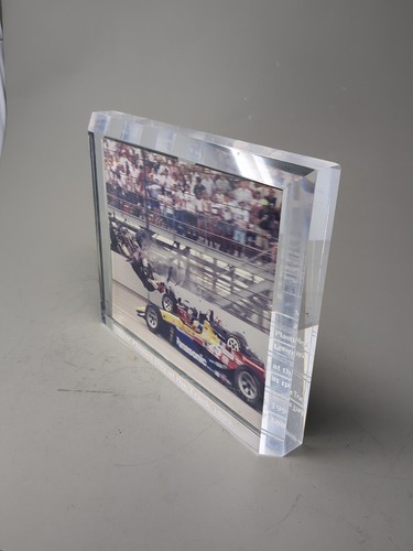 Race Crash Indy 500 Vintage Stan Fox Legs 8X10 Photo Heavy Meyer Plastic Frame - Picture 6 of 11