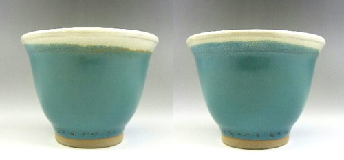o5036,JPN,Folk craft movement, Ushinoto Wear, SENCHA greentea teacup. - Picture 3 of 7