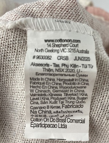 Austin Texas Cotton On Foundation Tote Bag Pink - Picture 5 of 5