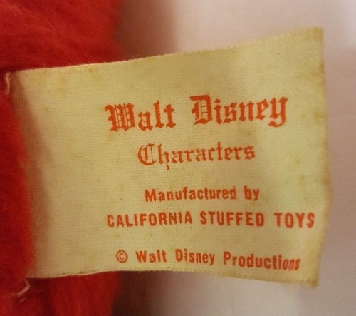 RARE VTG Walt Disney Production Mickey Mouse Plush 18" California Stuffed Toys - Picture 7 of 11