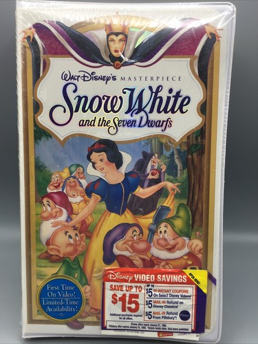 Walt Disney's Snow White and the Seven Dwarfs Masterpiece New Factory Sealed VHS - Picture 12 of 12