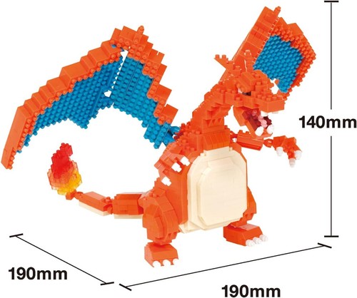 Nanoblock Pokemon Deluxe Charizard Building Kit - Picture 5 of 5