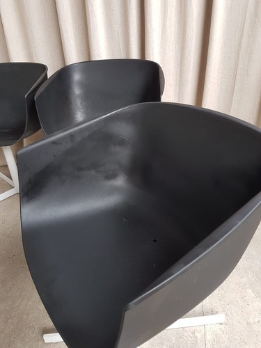 Vtg Late Mid Century Carlo Colombo Set Of 4 Modernist Swivel Dining Chairs R508 - Picture 14 of 18