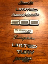 Nameplate Emblems and More