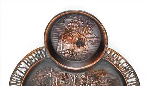 Knottsberry Farm Ghost Town Souvenir Copper Trinket Dish/Ash tray - Picture 3 of 3