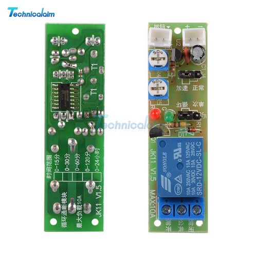 DC 5/12/24V 15/60min Infinite Cycle Delay Timer Timing Relay Turn ON/OFF Module - Picture 11 of 49
