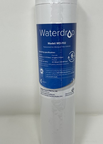 Waterdrop Water Filter WD-F02 Sealed Filter Replacement For Whirlpool 4396508 - Picture 3 of 13