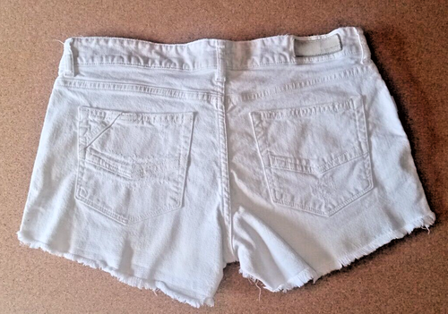 Zadig & Voltaire Denim Shorts Women's Size 8/9 (EU Size 40) White Button Up - Picture 1 of 12