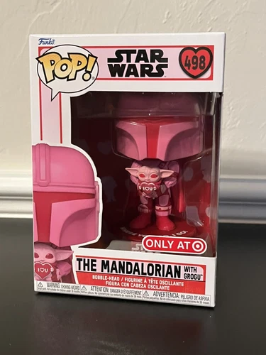 Funko Pop Star Wars The Mandalorian with Grogu Target Valentine Exclusive