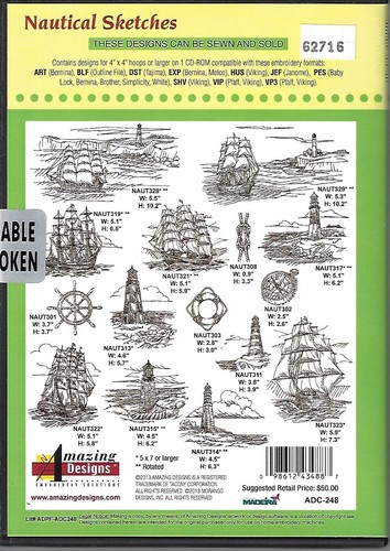 Amazing Designs - Nautical Sketches (CD-ROM) New - Picture 2 of 2