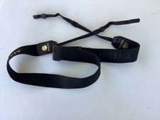 Vintage Minolta Maxxum Gold  Black Wide Camera Neck Strap - Excellent  