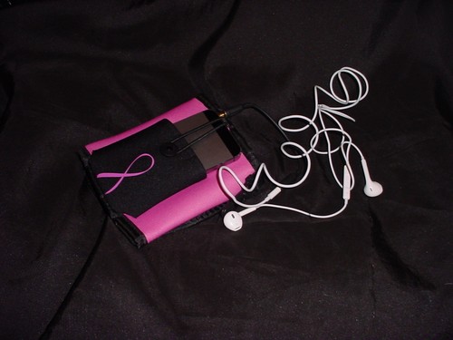 WATER BOTTLE HOLDER, PACK, PINK RIBBON, HOLDS WATER, PHONE, IPOD, KEYS, MONEY ++ - Picture 2 of 8