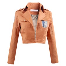 Attack on Titan Shingeki no Kyojin Scouting Legion Short Jacket Coat Cosplay