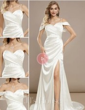 Brand New Wedding Dress with Tags, Convertible Sleeves: Size 10