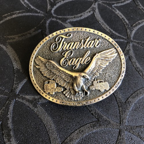 Transtar Eagle Vintage Brass Belt Buckle Trucking Theme International Harvester - Picture 10 of 10