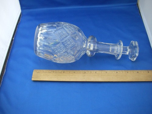 DECANTADOR DE CRISTAL DE CORTE INGLÉS FINO WEBB firmado-9 3/4 pulgadas - buen estado - sin precio base - Imagen 3 de 8
