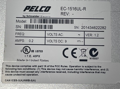 Pelco EC-1516UL-R EthernetConnect Local 16-Port UTP Extender - Picture 5 of 5