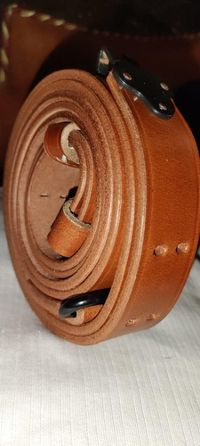 US M1907 Leather Sling WWII M1 Garand Leather Rifle Sling - FREE SHIPPING USA - Picture 4 of 12