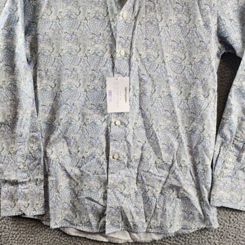 Eton Paisley Slim Fit Dress Shirt Men's 41/16 Multicolored Collared Long Sleeve - Picture 3 of 13