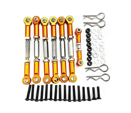 Aluminum metal Upgrade parts fit For TRAXXAS SLASH 4x4 1/10 RC Car Truck yellow - Picture 57 of 65