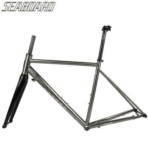 700C Road Bike Frameset with Carbon Fork Thru Axle Disc Brake Bicycle Frame - Picture 2 of 27