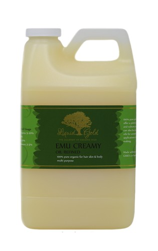 64 oz CREAMY EMU OIL BY LIQUID GOLD 100% PURE PREMIUM ORGANIC FRESH BEST QUALITY - 第 5/5 張圖片