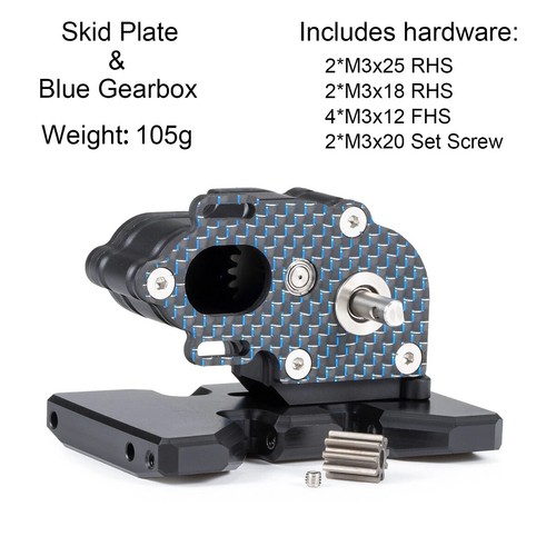 New! Carbon Fiber LCG Chassis Kit w/ Gearbox Cab body for 1/10 RC Crawler Builds - Picture 29 of 50