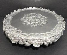 Retired 2003 Arthur Court Magnolia Rotating Cake Stand Lazy Susan Large 16 1/2" 