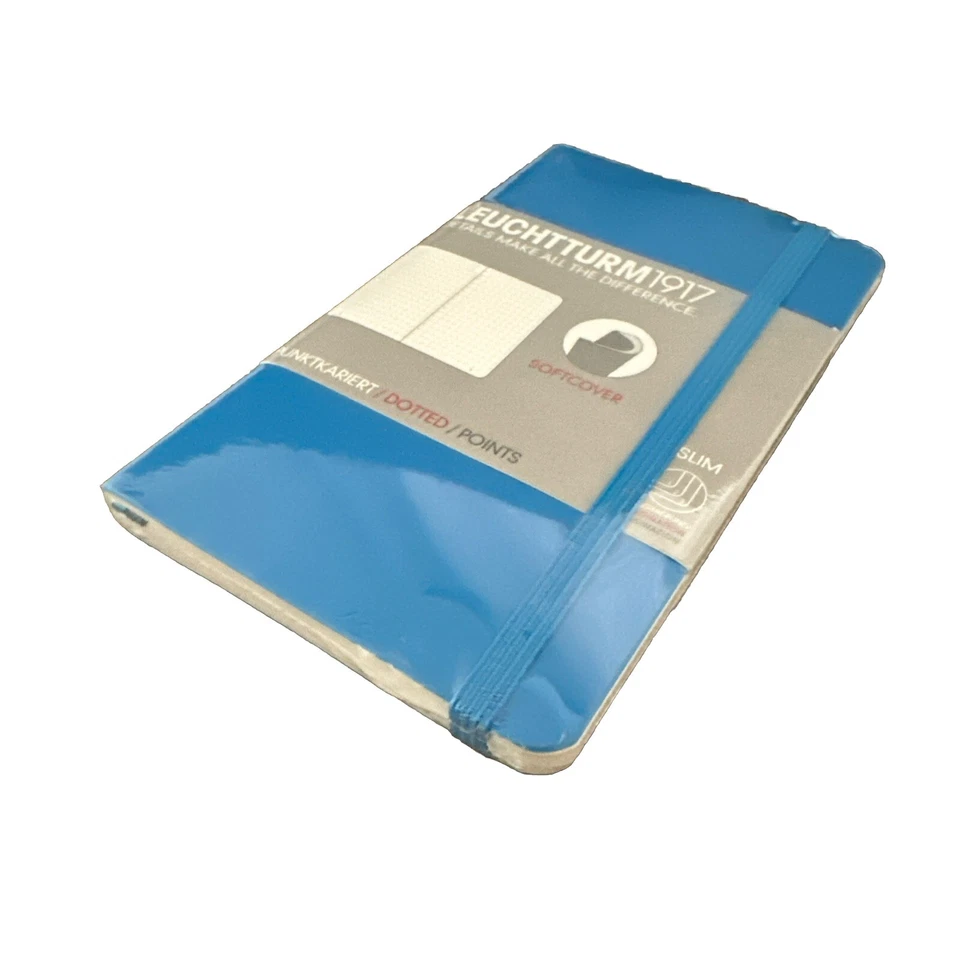 Leuchtturm 1917 Dotted Notebook Azur 349276. 121 Numbered Pages. 90mm X 150mm - Image 3 of 3
