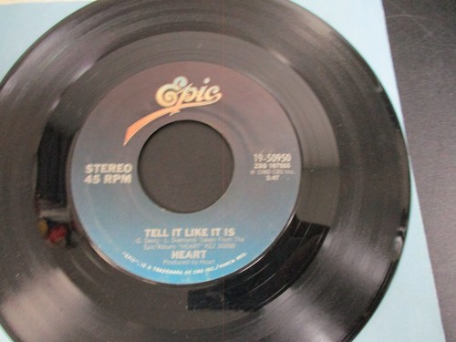 Heart 45RPM-Tell It Like It Is/Strange Euphoria-1980 Epic Records - Picture 3 of 5