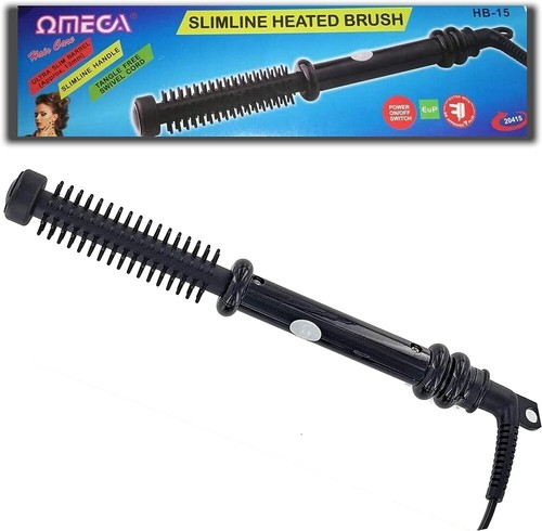 Omega 13mm Slimline Cepillo Caliente de Peinado con Calefacción 240V Herramienta Profesional - Imagen 2 de 24