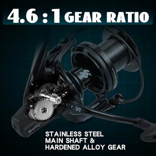 Saltwater Spinning Reel – Up to 48LBs Max Drag Big Game Fishing Reel, - Picture 6 of 8