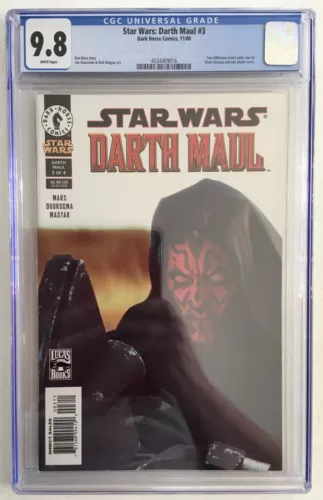 Star Wars: Darth Maul #3 -  2000 Dark Horse Photo Variant CGC 9.8 NM/MT
