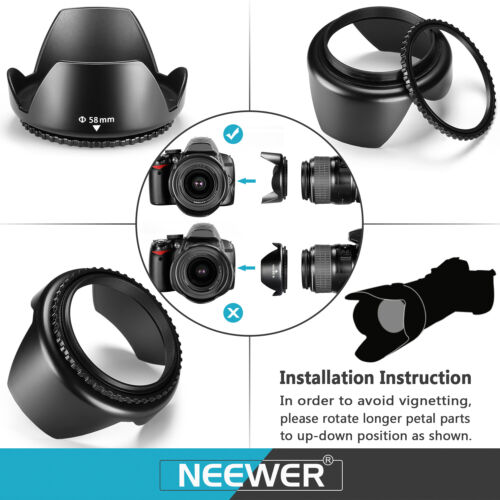 Neewer 58MM Complete Lens Filter Accessory Kit for Lenses with 58MM Filter Size - Picture 7 of 8