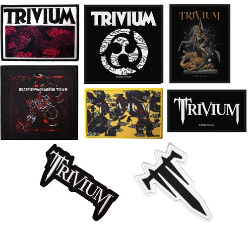 TRIVIUM - OFFIZIELLER PATCH ZUM AUFBÜGELN / AUFNÄHEN - IM HOF DES DRACHEN LOGO TOUR - Bild 1 von 9