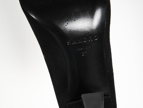 Sandro Paris Women's Shoes Size 37 EU Suede Heels SFACH01007 - Picture 8 of 9