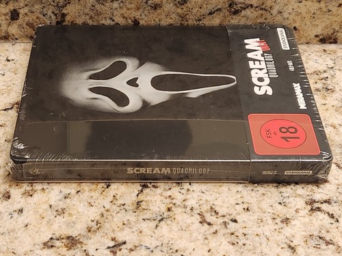 *READ* Scream 1-4 Quadrilogy STEELBOOK Collection (Blu-ray, Germany) REGION B - Foto 5 di 14