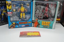 MEDICOM TOY MAFEX No.096 WOLVERINE & No.082 DEADPOOL GURIHIRU Ver. Figuren Set