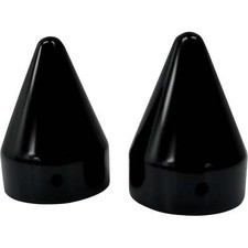 LA CHOPPERS 0214-0653 LA-7811-00B Axle Cap - Axle Caps - Black - Spike