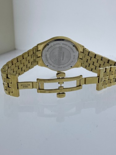 MICHAEL HILL Men's Diamond Quartz Yellow Gold Tone Stainless Steel Watch - Bild 6 von 7