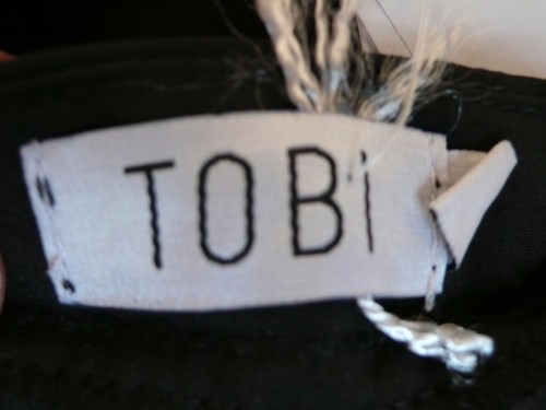 TOBI NUEVO CON ETIQUETAS Vestido Halter Negro Abierto Espalda Corbata Espalda Dobladillo Línea A Talla S - Imagen 6 de 6