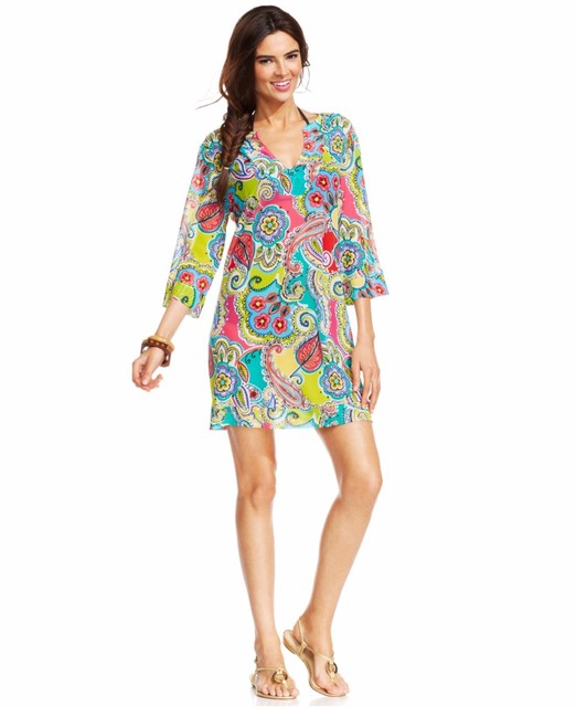 anne cole paisley cover up