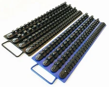 160pc GOLIATH INDUSTRIAL SOCKET STORAGE TRAY RAIL RACK HOLDER SET 1/4 3/8 1/2