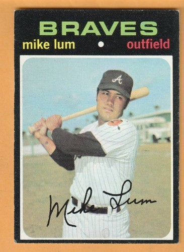 Mike Lum Atlanta Braves 1971 Topps #194 BYU Cougars Honolulu Hawaii
