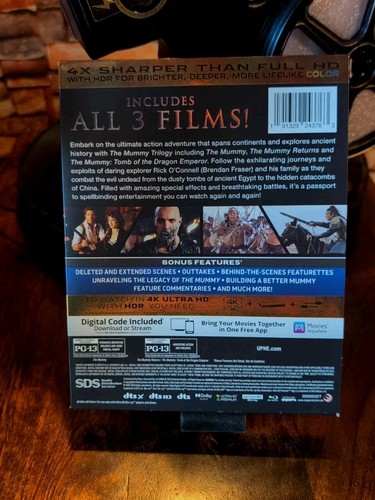 The Mummy Trilogy (4K Ultra HD + Blu-ray) - LIKE NEW! Epic Adventure! No Digital - Picture 2 of 8