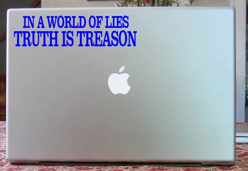 IN A WORLD OF LIES TRUTH IS TREASON Vinyl Decal Simple Truth Collection - Picture 4 of 9