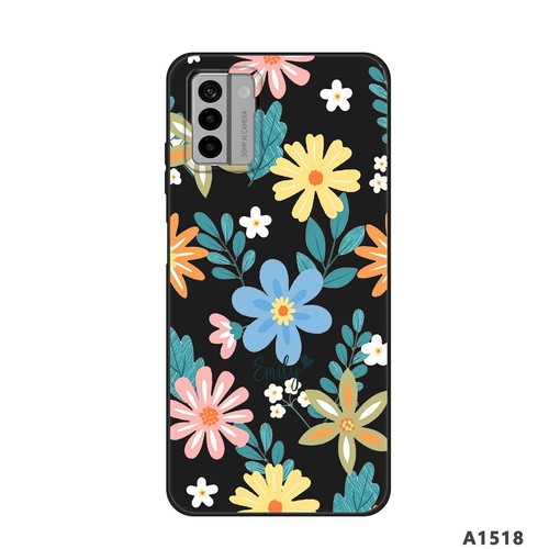 Personalised Name Flower TPU Case For Nokia C32 C12 G42 C02 G22 X30 Phone Cover - Picture 8 of 48