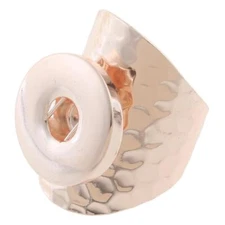 Fit Ginger Snap Ring Rose Gold Plated 18mm Snap Ring
