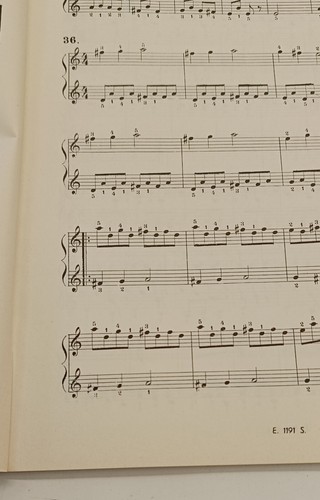 Antologia Didattica Studio Pianoforte Cat. A Fascicolo 1 Spartiti Rossomandi - Foto 4 di 8